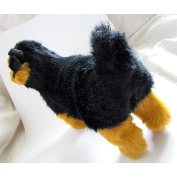 Lifelike Realistic Furry Black/Brown Cat/Kitten Figurine Standing Plush - Décor - Picture 6 of 11